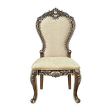ACME Latisha - Side Chair (Set of 2) - Antique Oak Finish | Meri Furniture