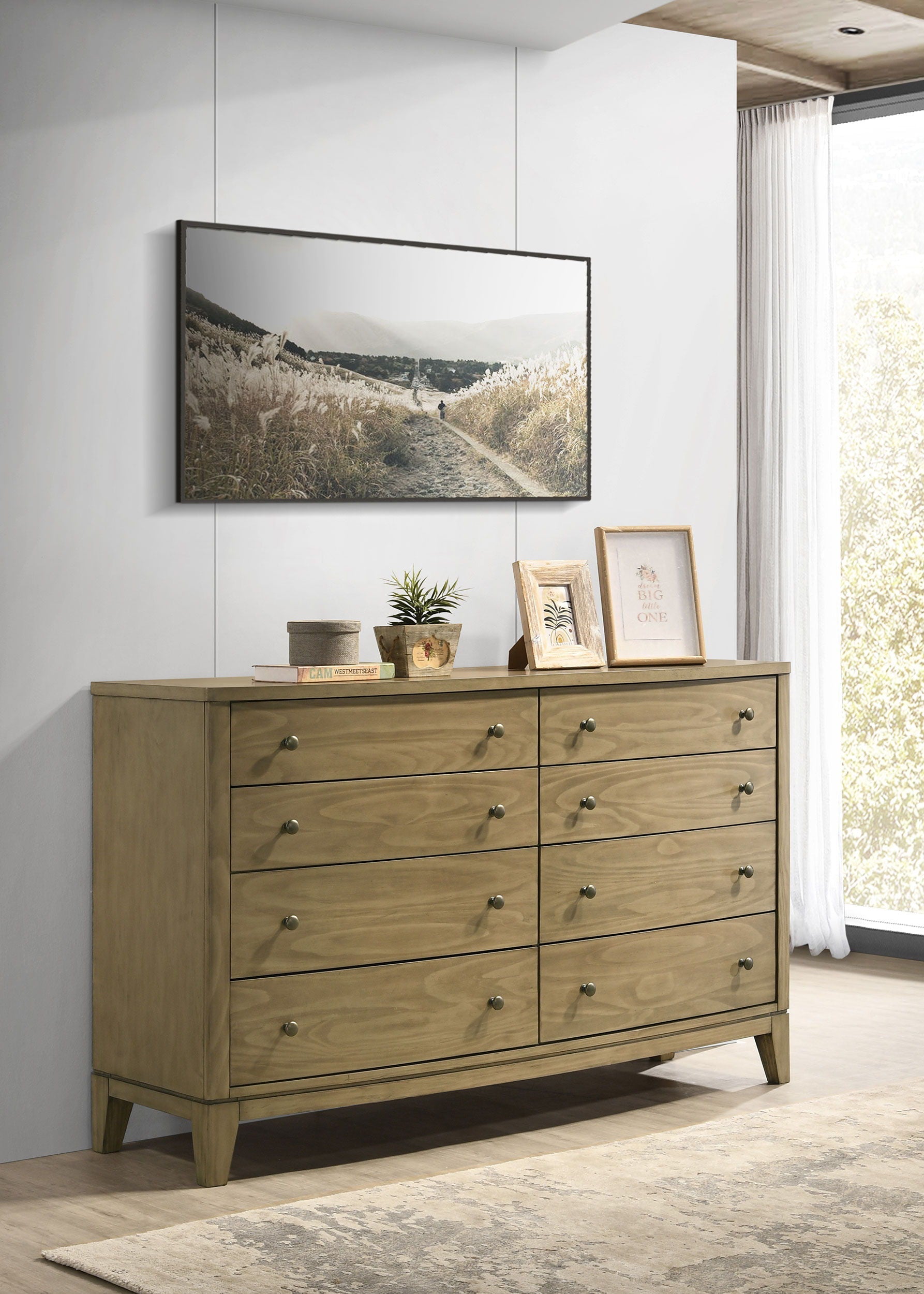 Coaster Fine Furniture Granada - 8-Drawer Dresser Cabinet - Natural Pine | Meri Furniture