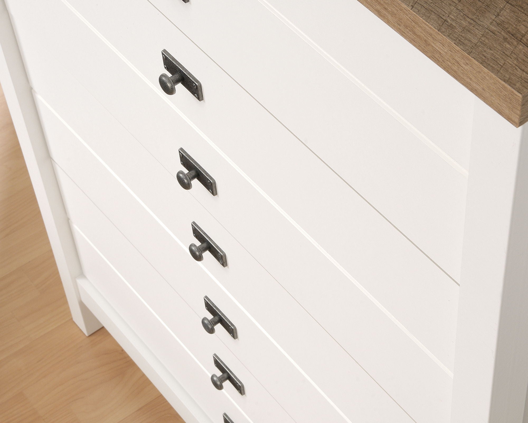 Cottage Road 4-Drawer Chest in Soft White