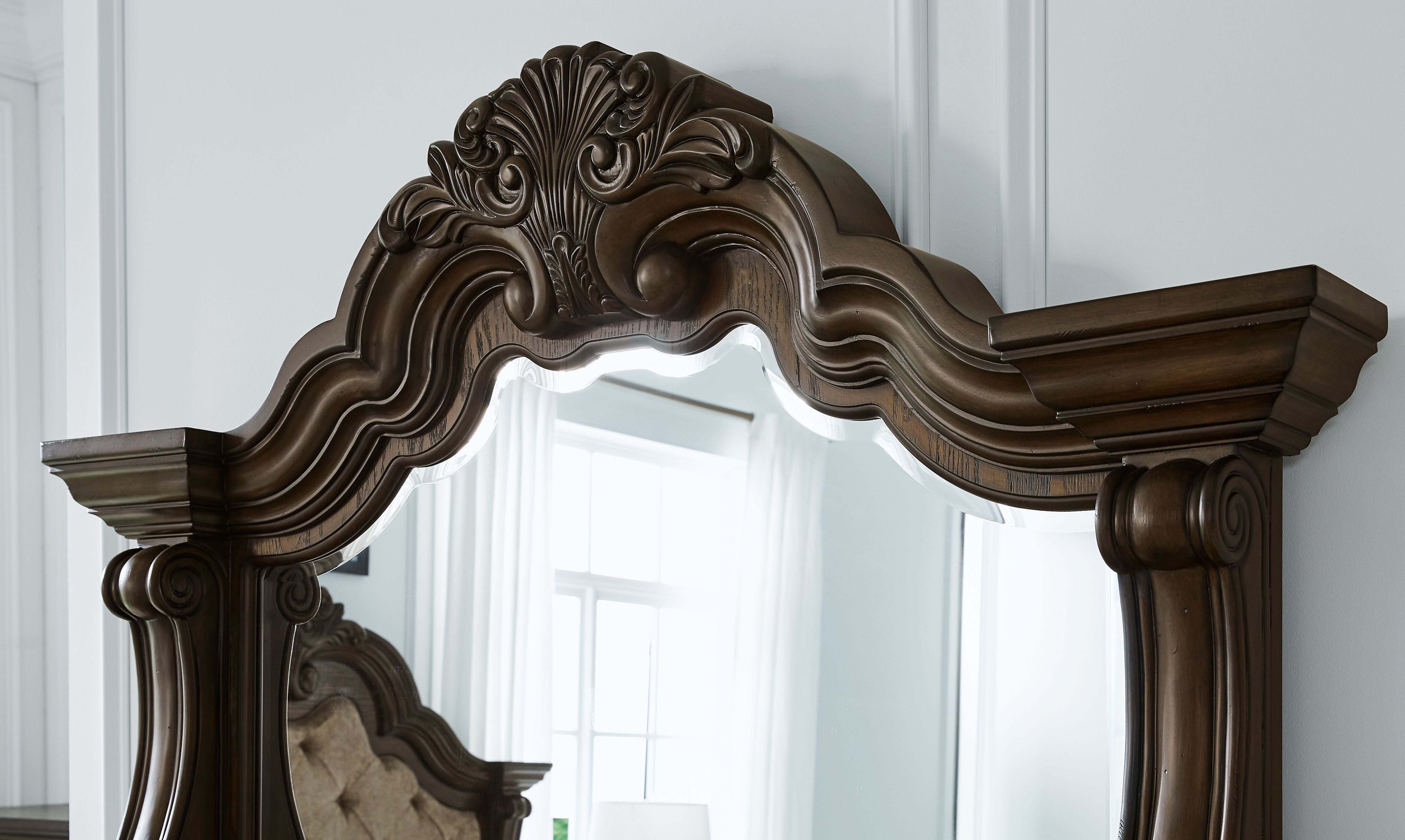 Signature Design by Ashley® Maylee - Dark Brown - Dresser And Mirror | Meri Furniture