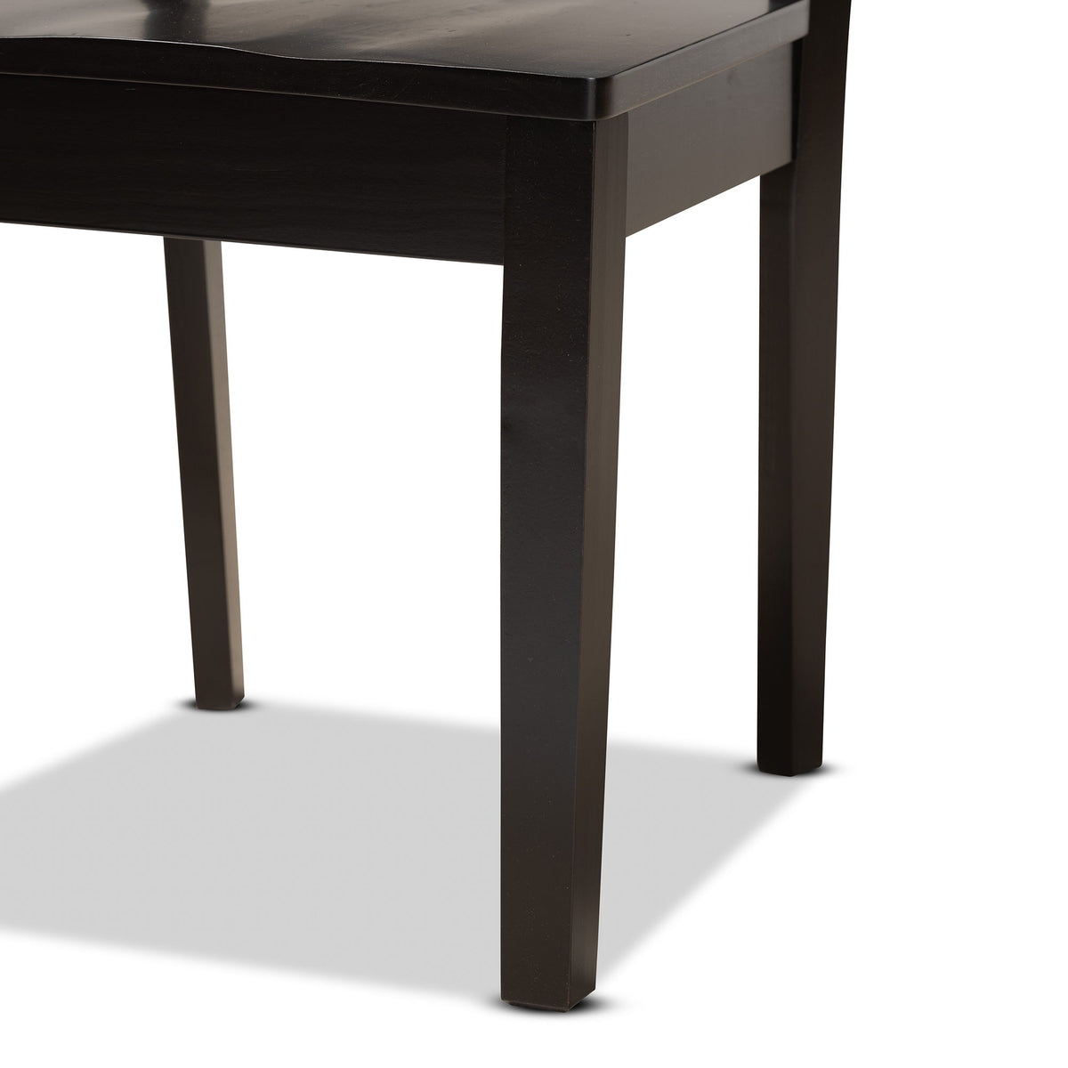 Nicolette Modern and Contemporary Dark Brown Finished Wood 5-Piece Dining Set