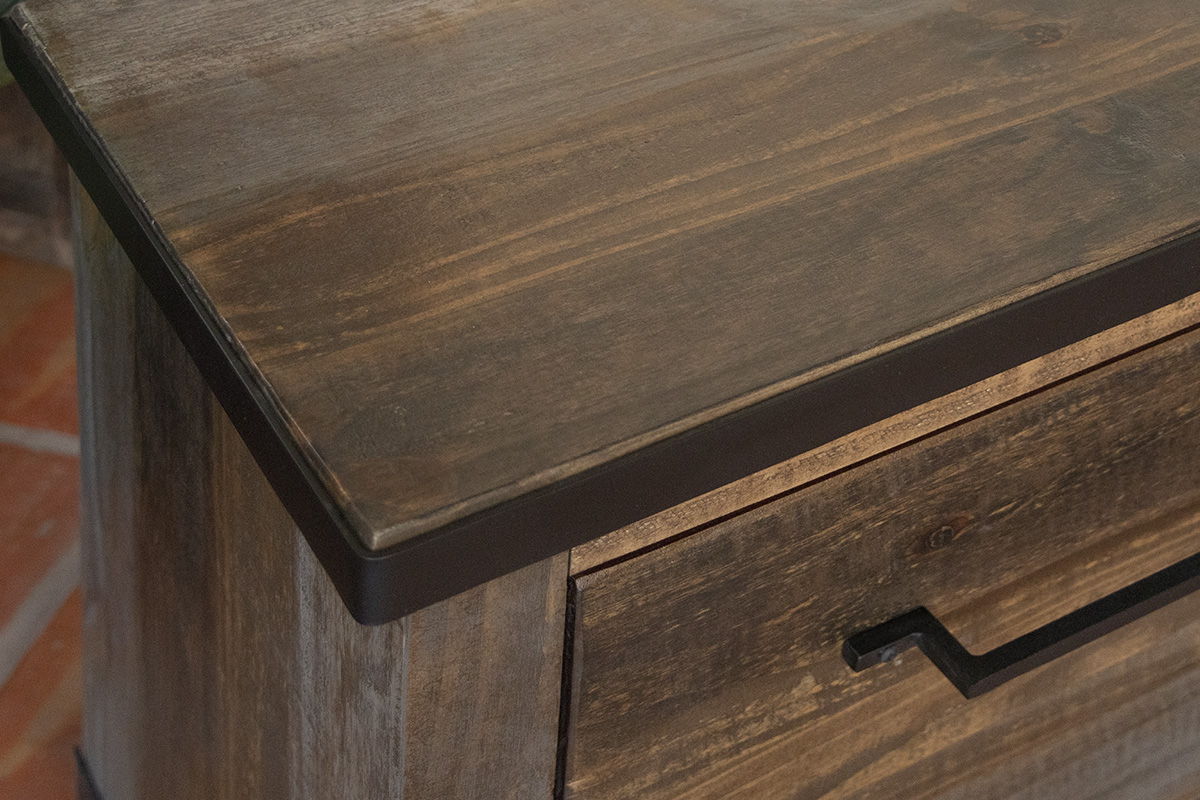 International Furniture Direct Antique Gray - Dresser - Gray / Brown | Meri Furniture