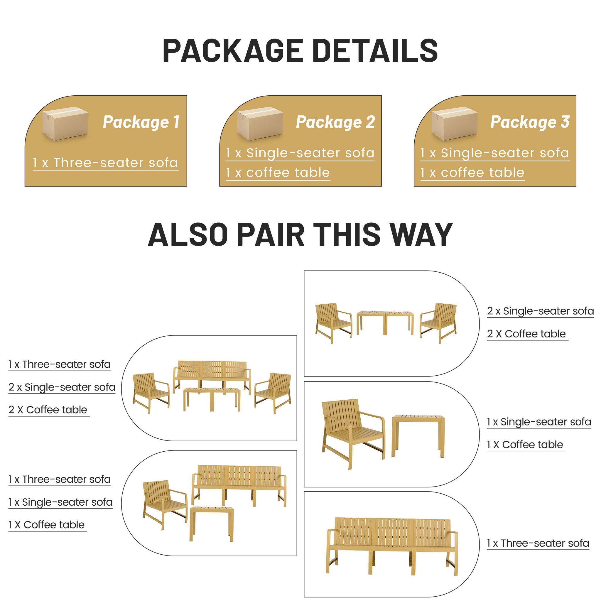Furniture Set, Waterproof And Durable