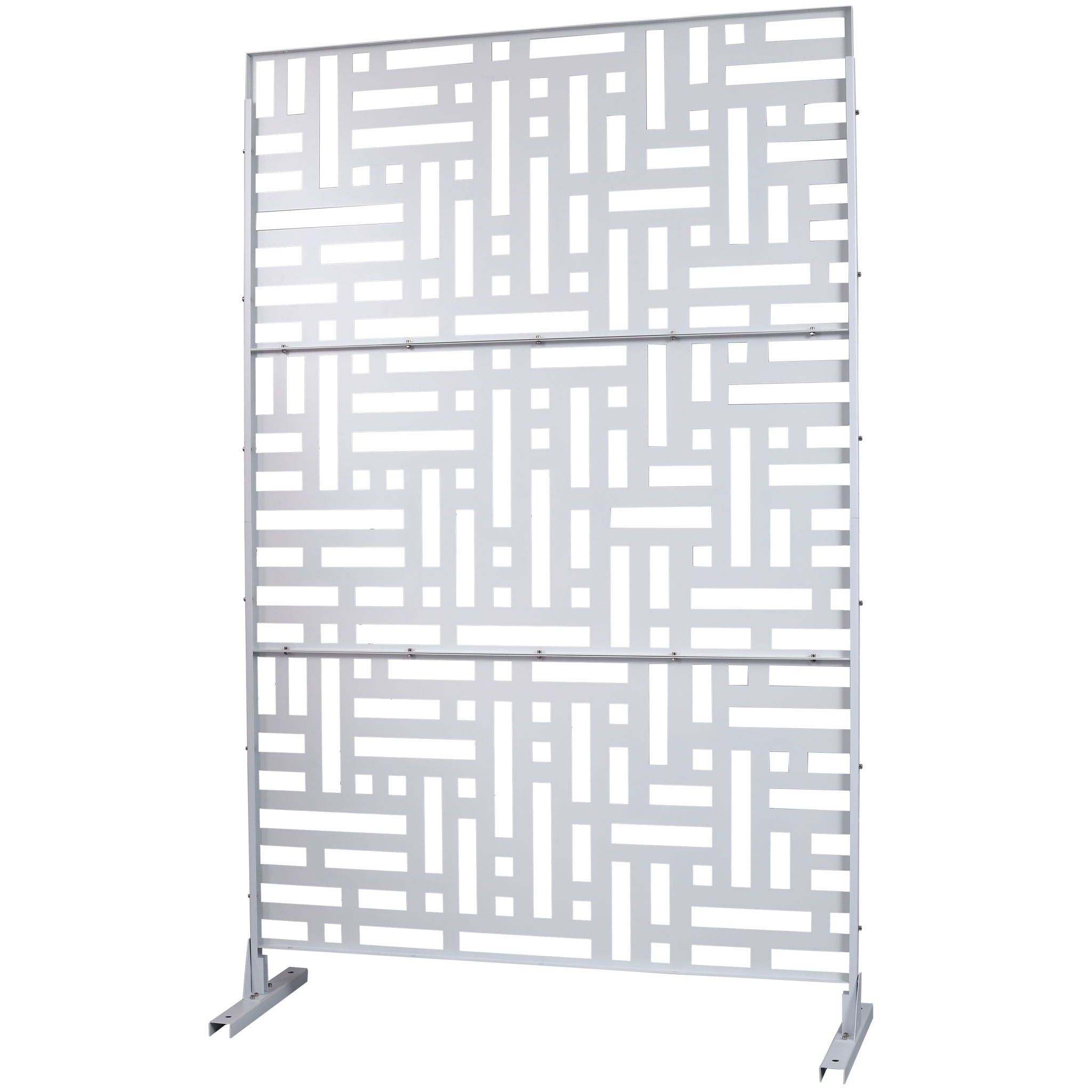 Decorative Freestanding Metal Privacy Screen For Indoor & Outdoor Use