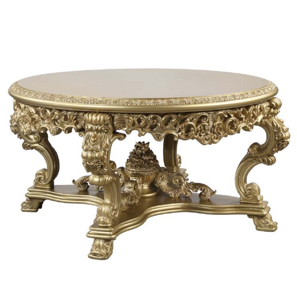 Bernadette - Round Dining Table - Gold