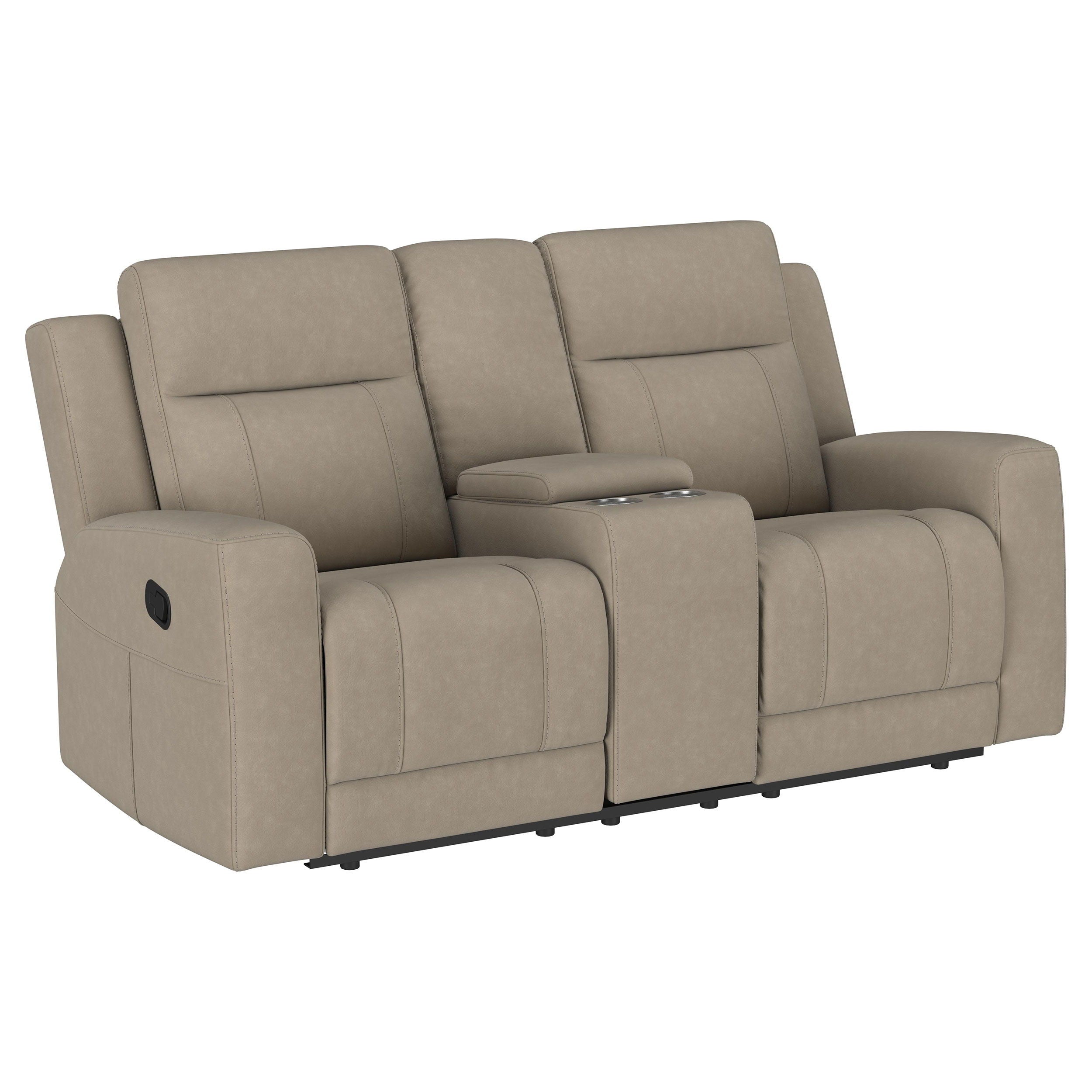 Coaster Fine Furniture Brentwood - Upholstered Motion Reclining Loveseat | Meri Furniture