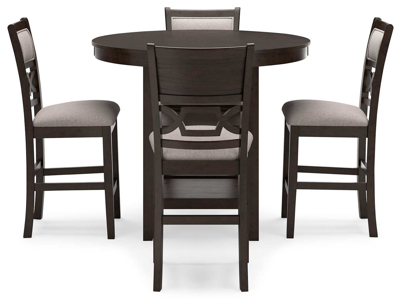Signature Design by Ashley® Langwest - Brown - Dining Room Counter Table Set (Set of 5) | Meri Furniture