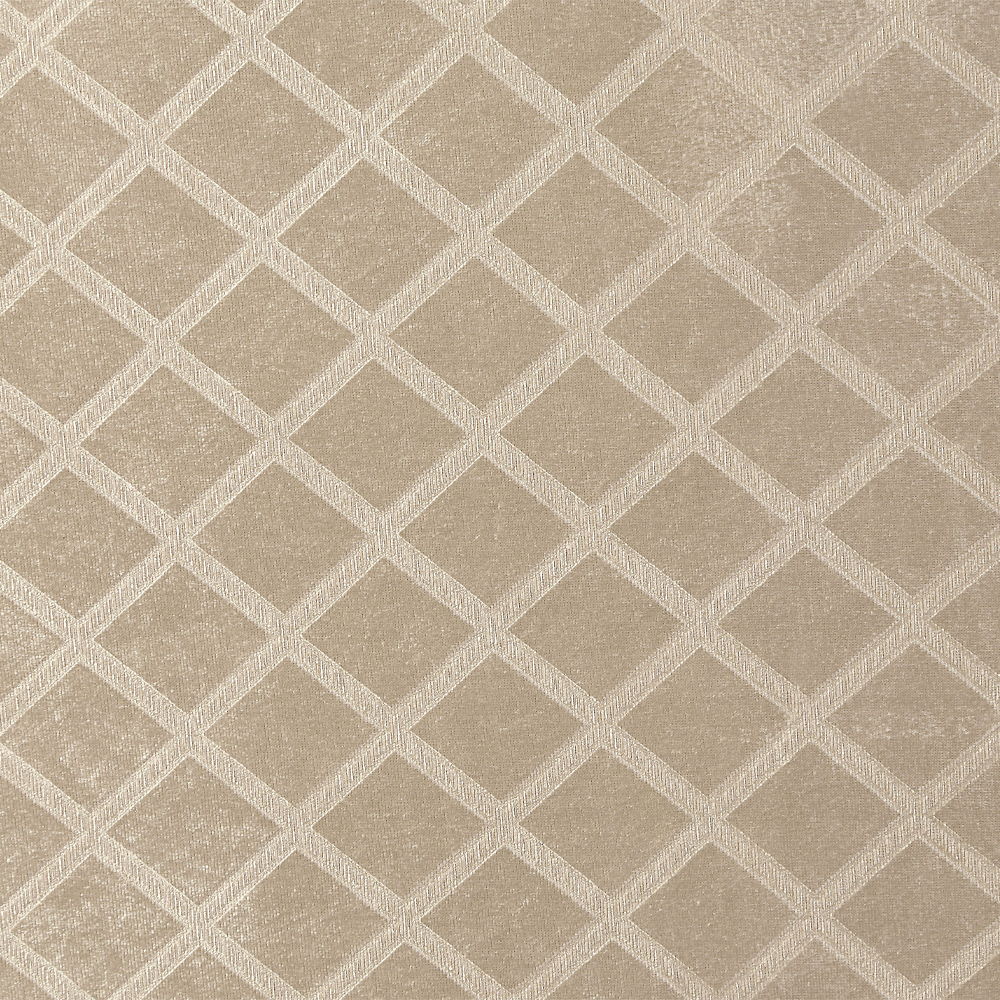 Desiderius - Bench - Beige Fabric, Antique Gold & Hand Paint Brown