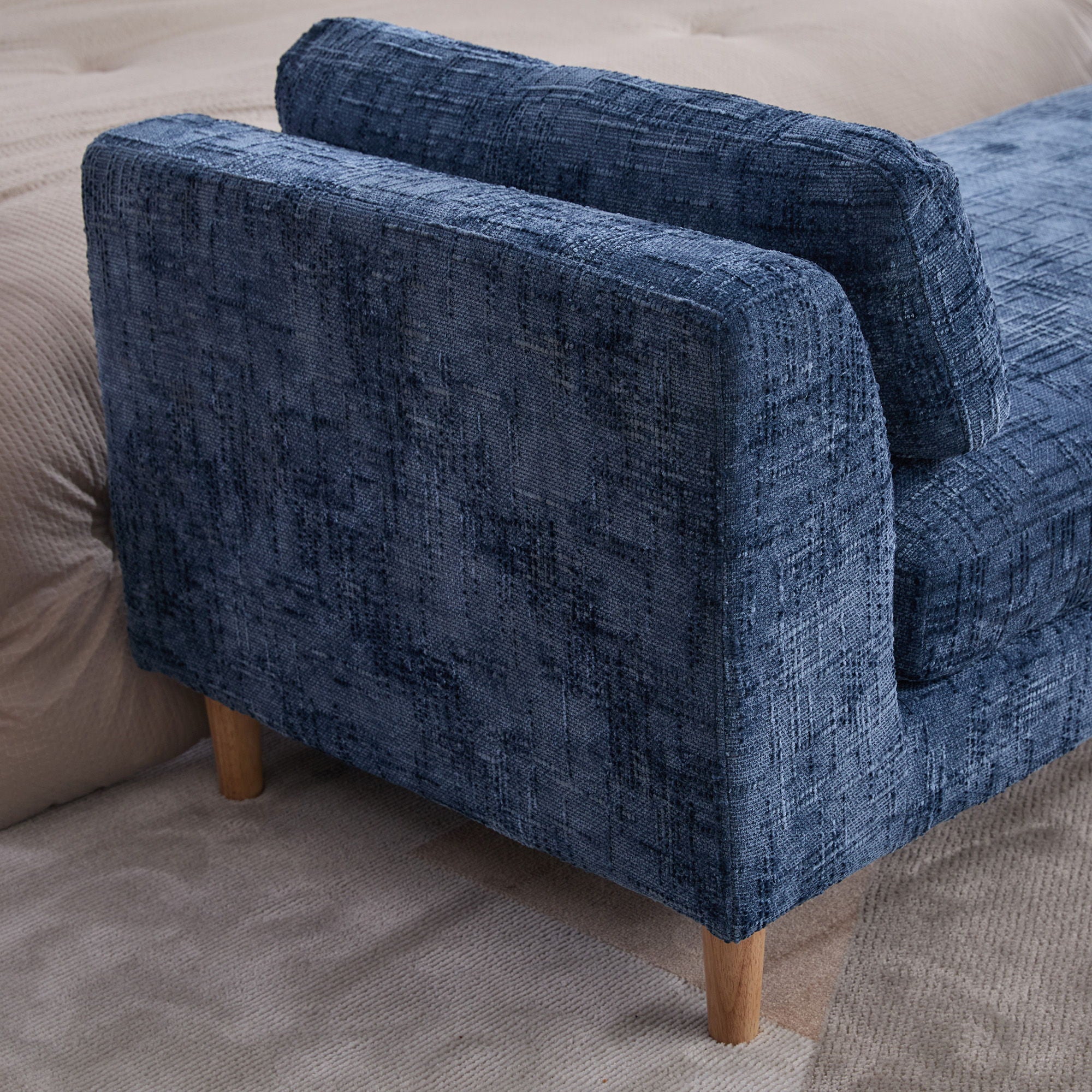 Modern Upholstered End Of Bed Bench With Armrests