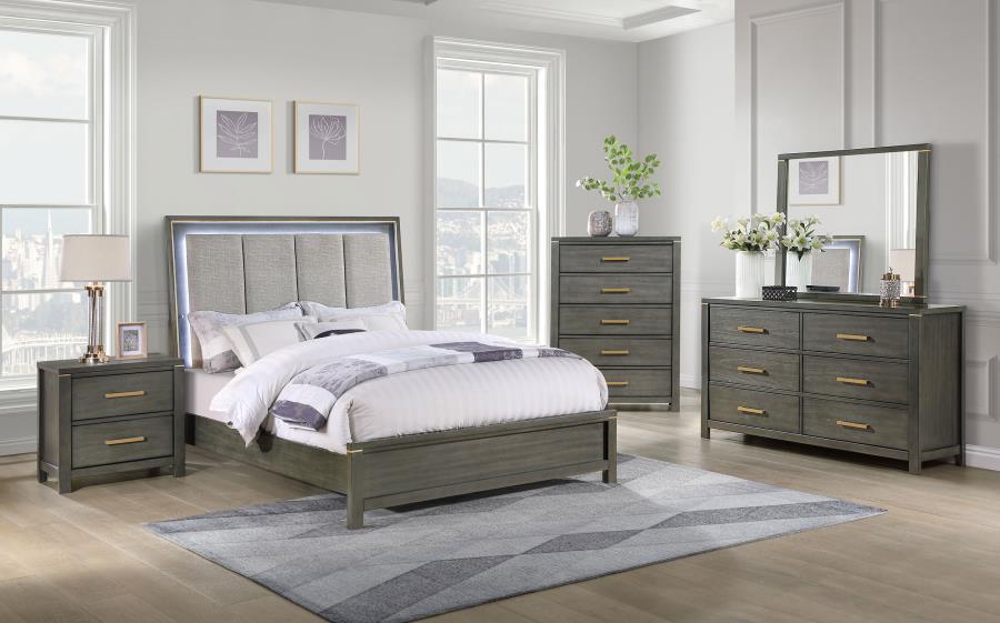 Coaster Fine Furniture Kieran - 6-Drawer Dresser - Gray | Meri Furniture