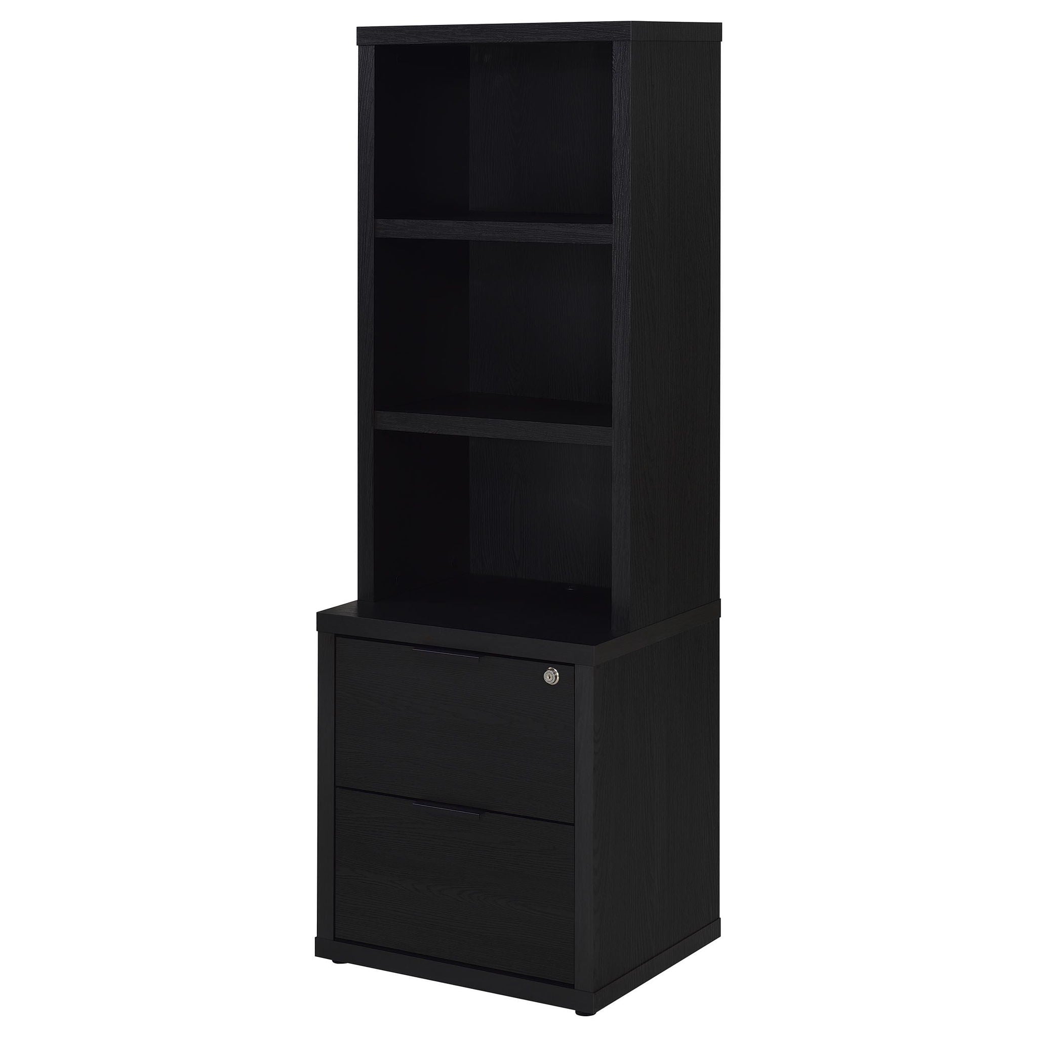 Westpark 3-piece Full Bedroom Set Bookcase Headboard Black