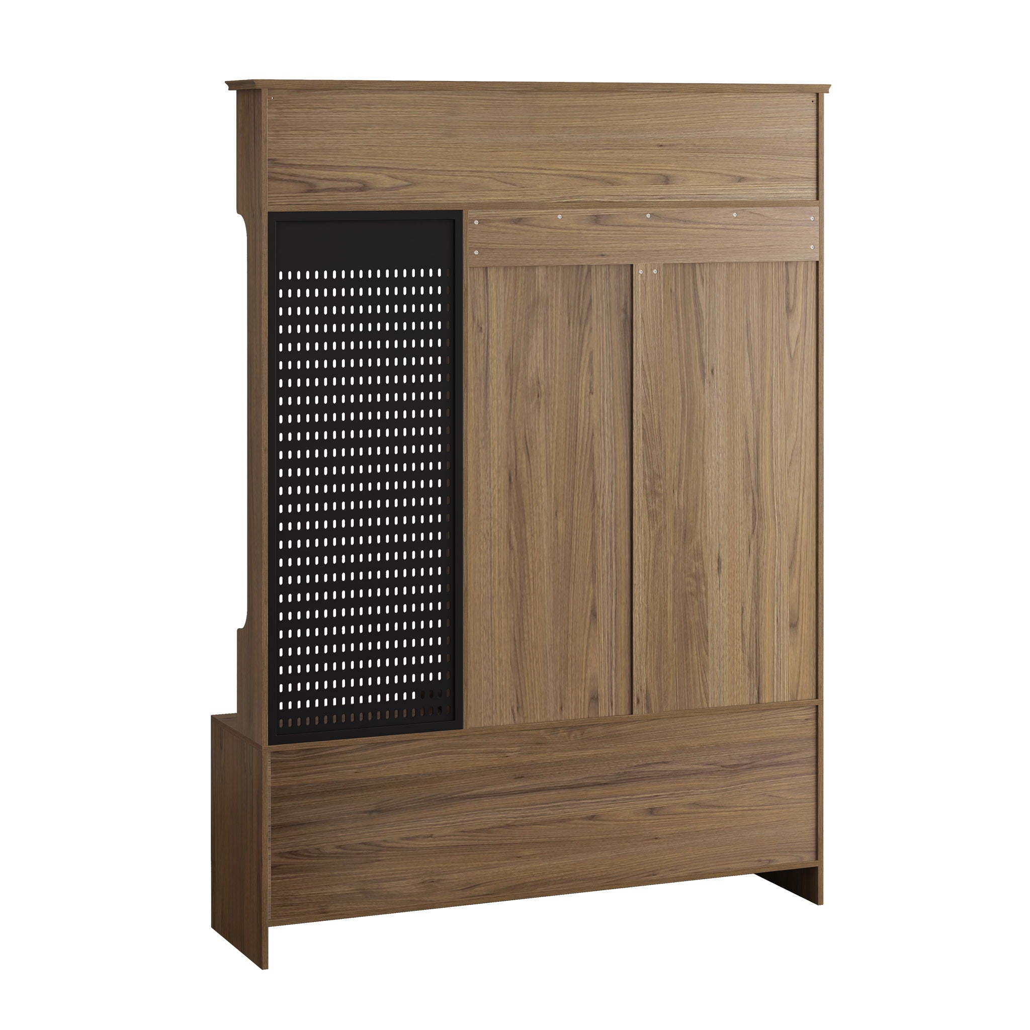 Hallway Hall Tree With Removable Cushion Bench, Coat Rack, Storage Shelves