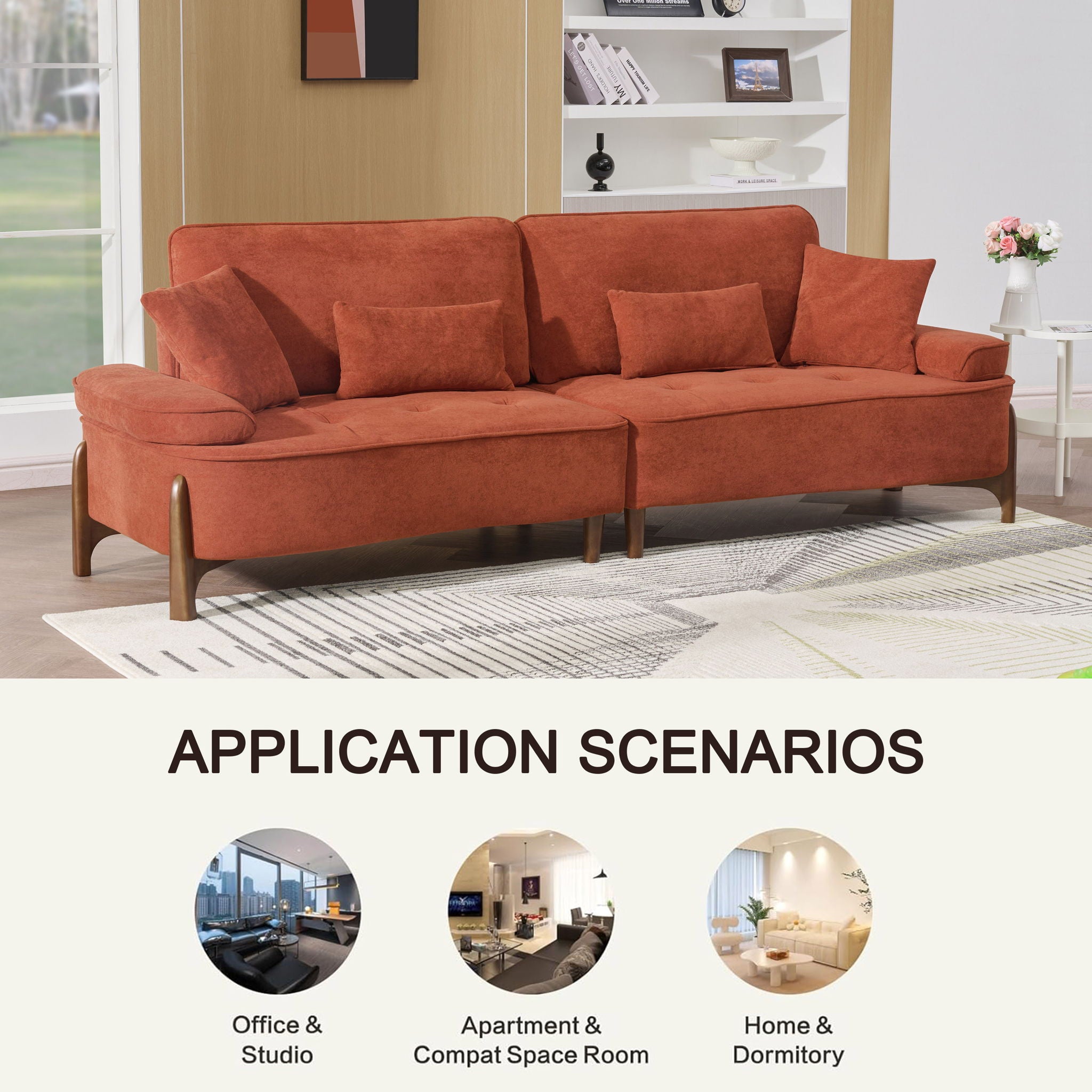 Comfortable Deep Seated Sofa With Pillows