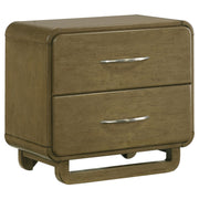 Coaster Fine Furniture Amsbury - 2-Drawer Nightstand Bedside Table - Nutmeg | Meri Furniture