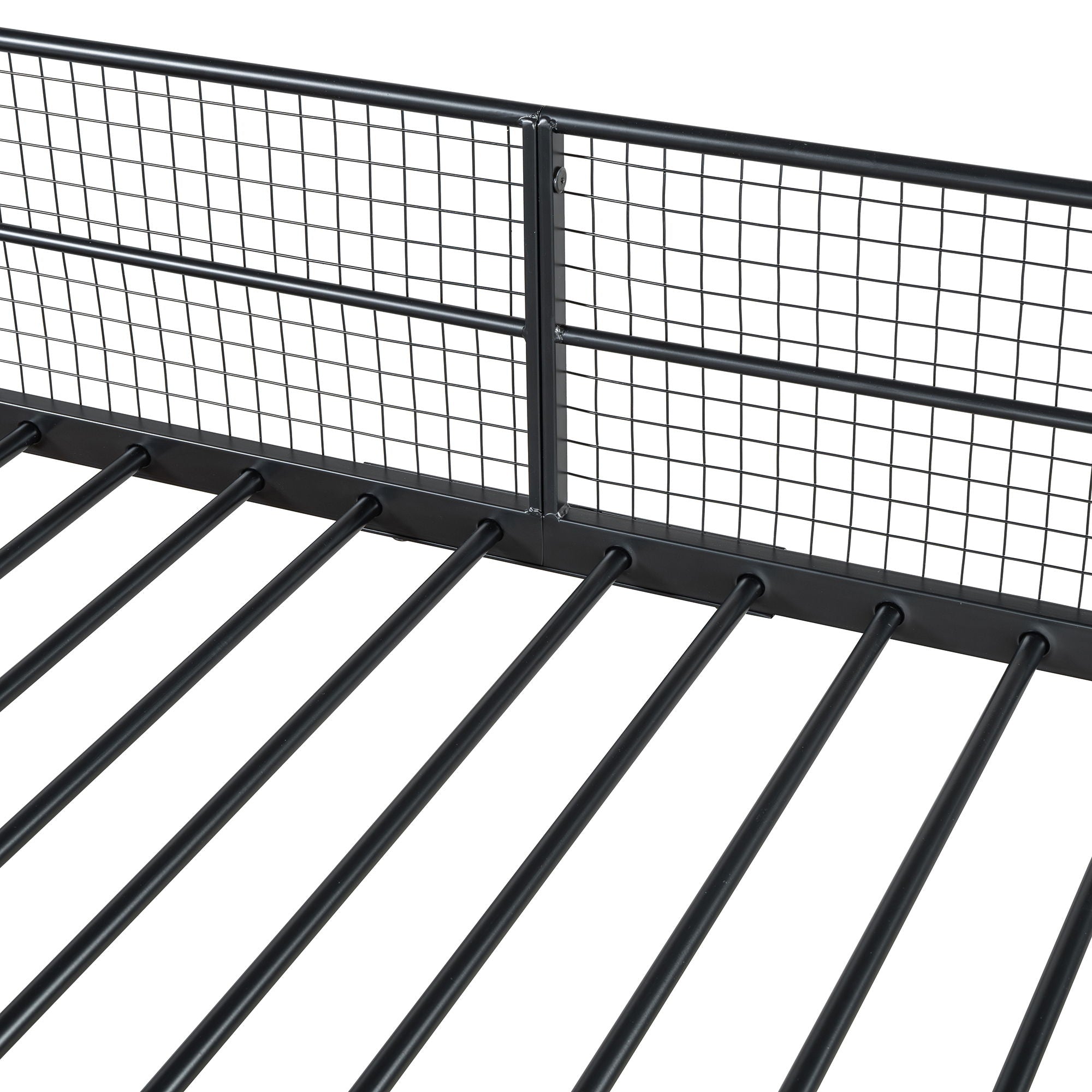 Bunk Bed With 5 Tier Shelves