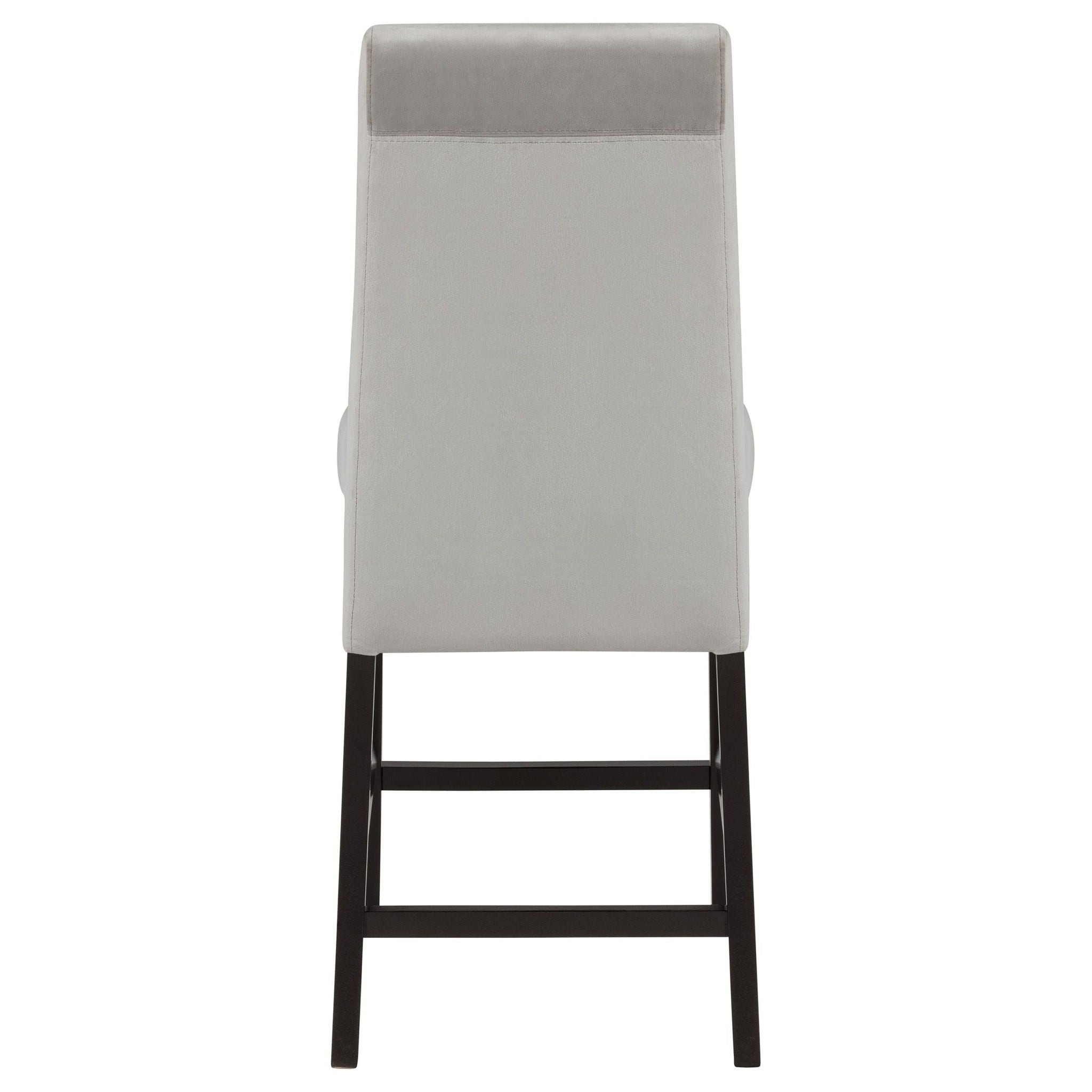 Stanton Velvet Upholstered Counter Chair Grey (Set of 2)