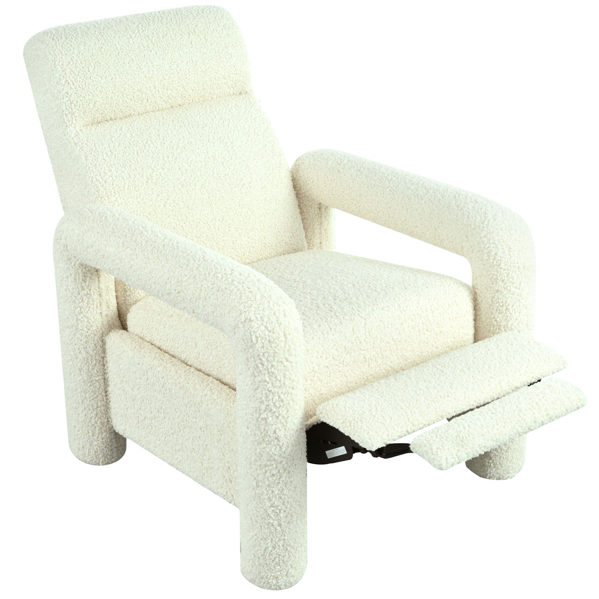 Push Back Recliner Armchair Upholstered Recliner Chair Single Sofa With Adjustable Backrest