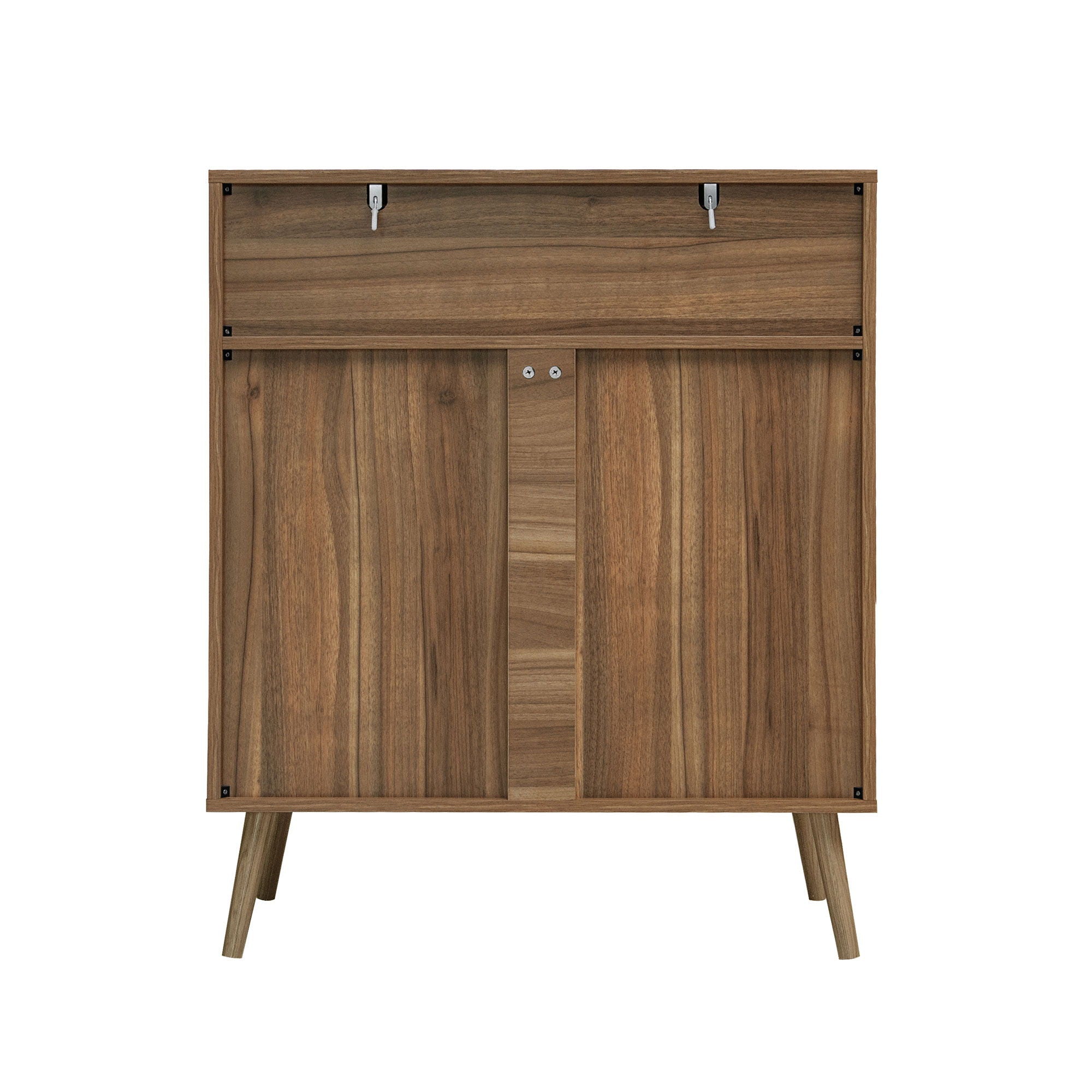 Modern 5 Drawer Accent Storage Cabinet For Living Room, Bedroom, Dining Room, Or Study - Walnut