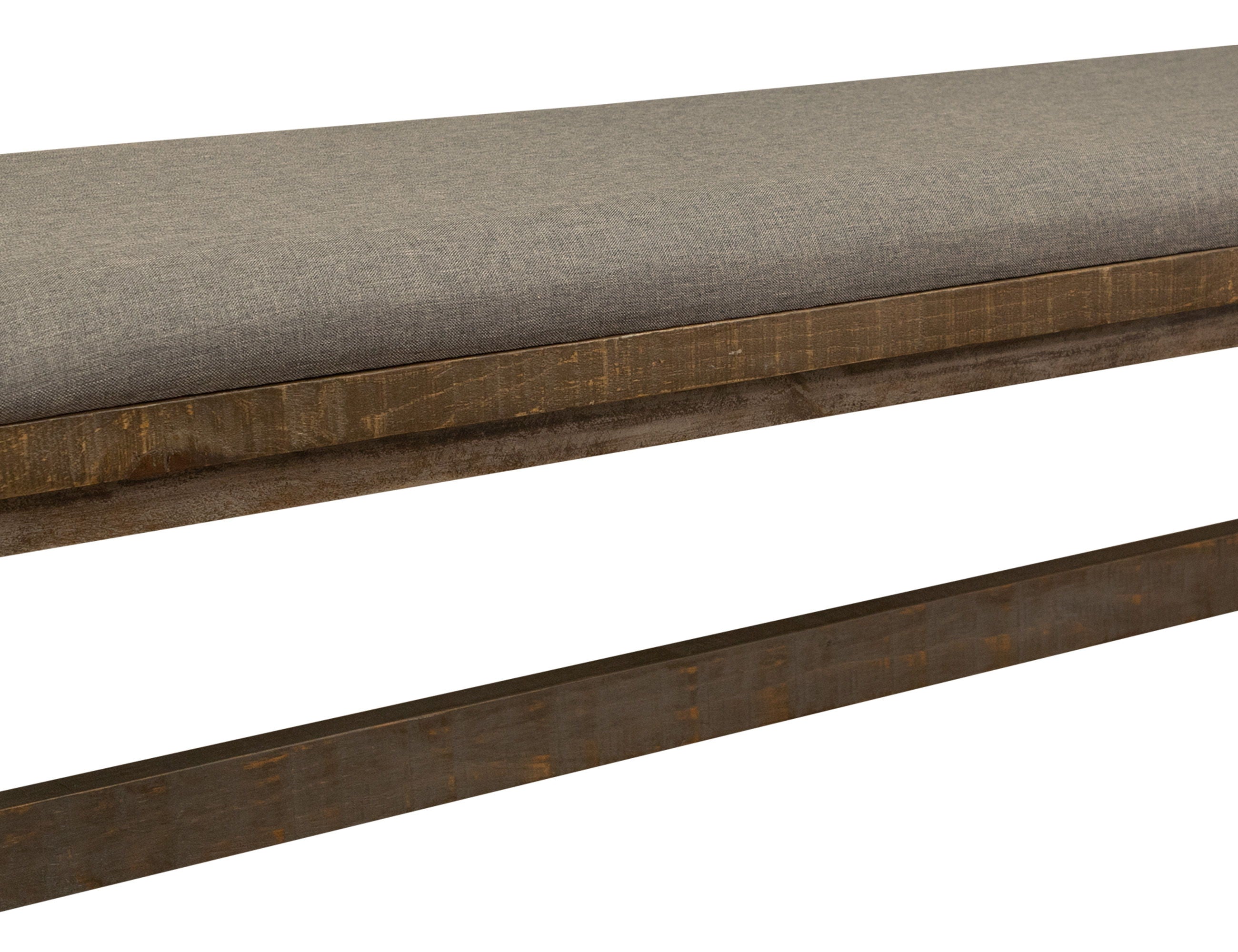 International Furniture Direct Loft Brown - Bench - Two Tone Gray / Brown | Meri Furniture