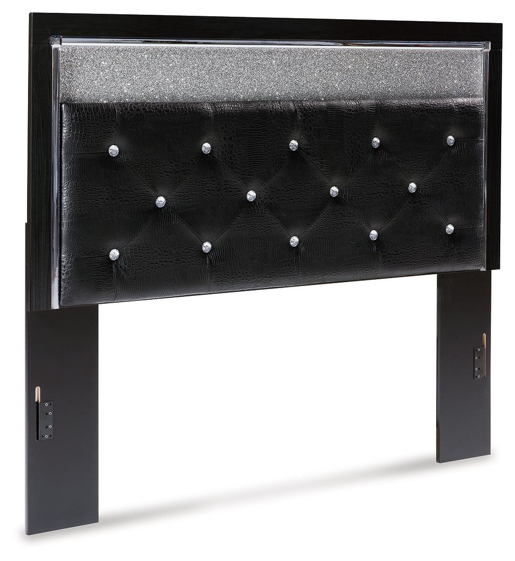 Signature Design by Ashley® Kaydell - Uph Panel Headboard - Glitter Details | Meri Furniture