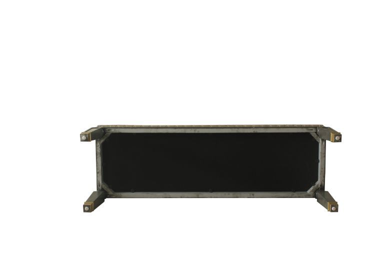 ACME House - Marchese Bench - Tan PU & Tobacco Finish | Meri Furniture