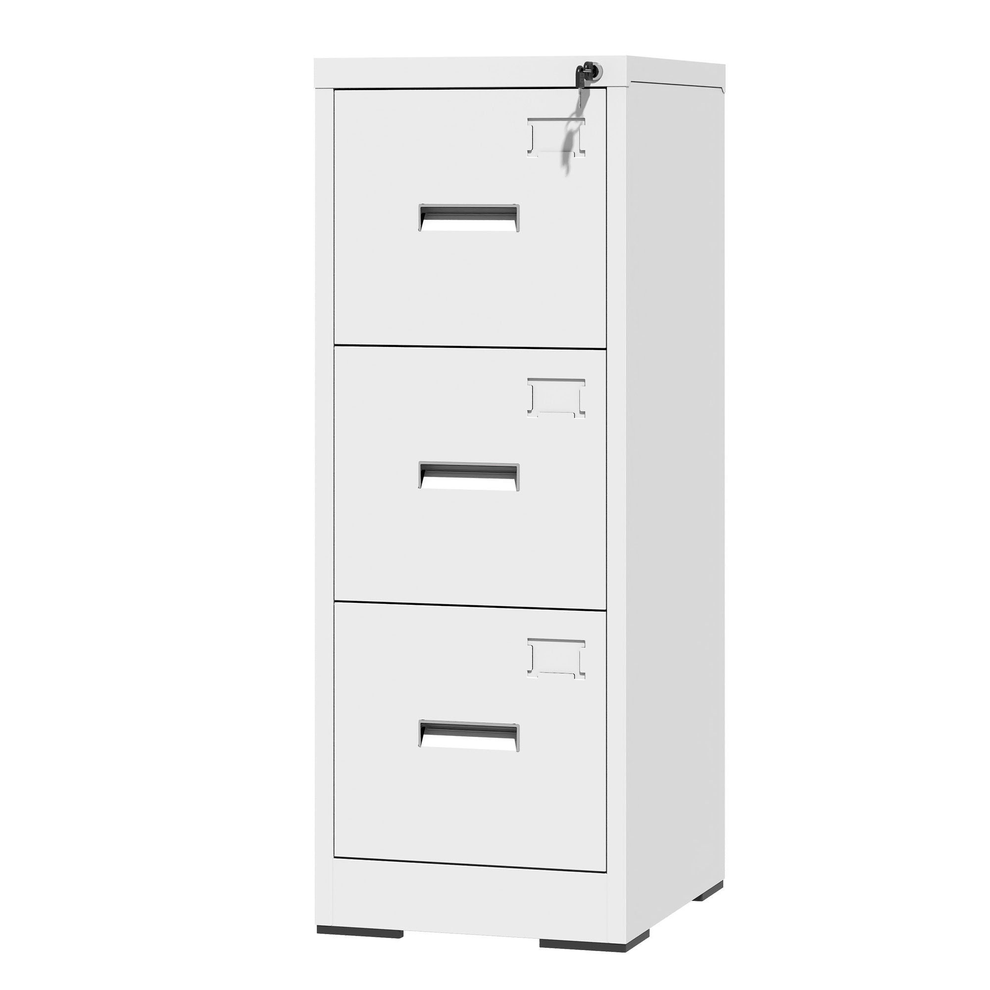 Modern Drawer Metal Vertical File Cabinet With Lock And Card Slot For Office