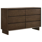 Coaster Fine Furniture Glenwood - 6-Drawer Dresser Cabinet - Warm Brown | Meri Furniture