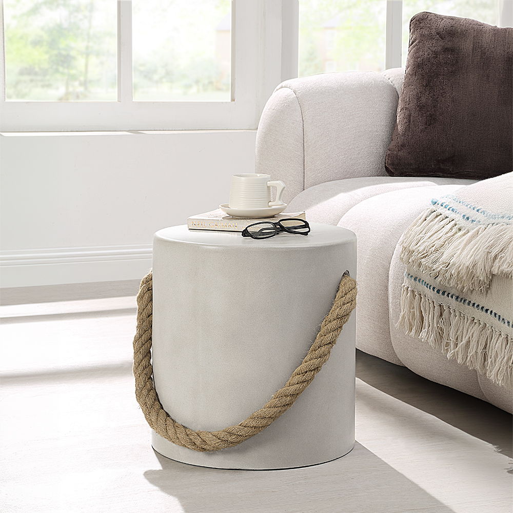 ACME Gene - Accent Table - Natural Gray Finish | Meri Furniture