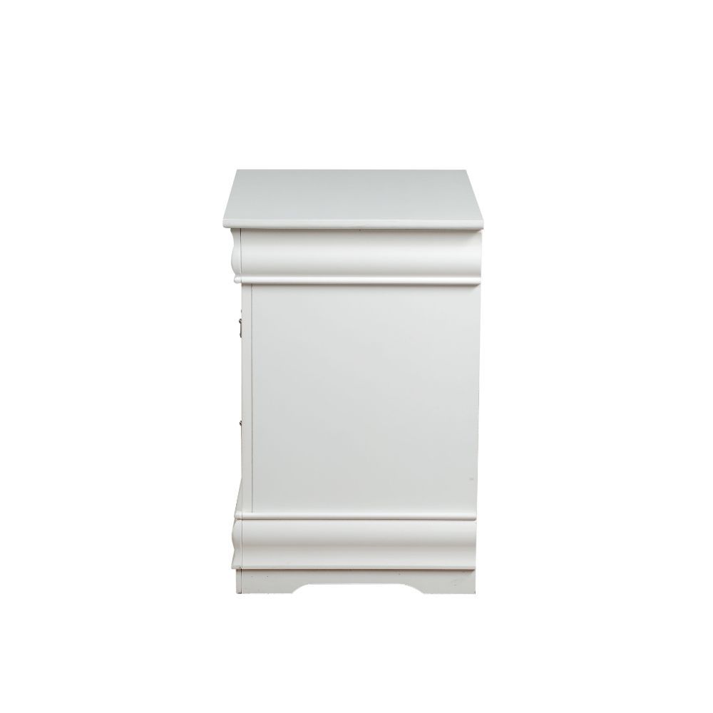 ACME Bring casual elegance into your home with the Louis Phillipe nightstand. This nightstand is a piece that offers any bedroom a sophisticated look. | Meri Furniture