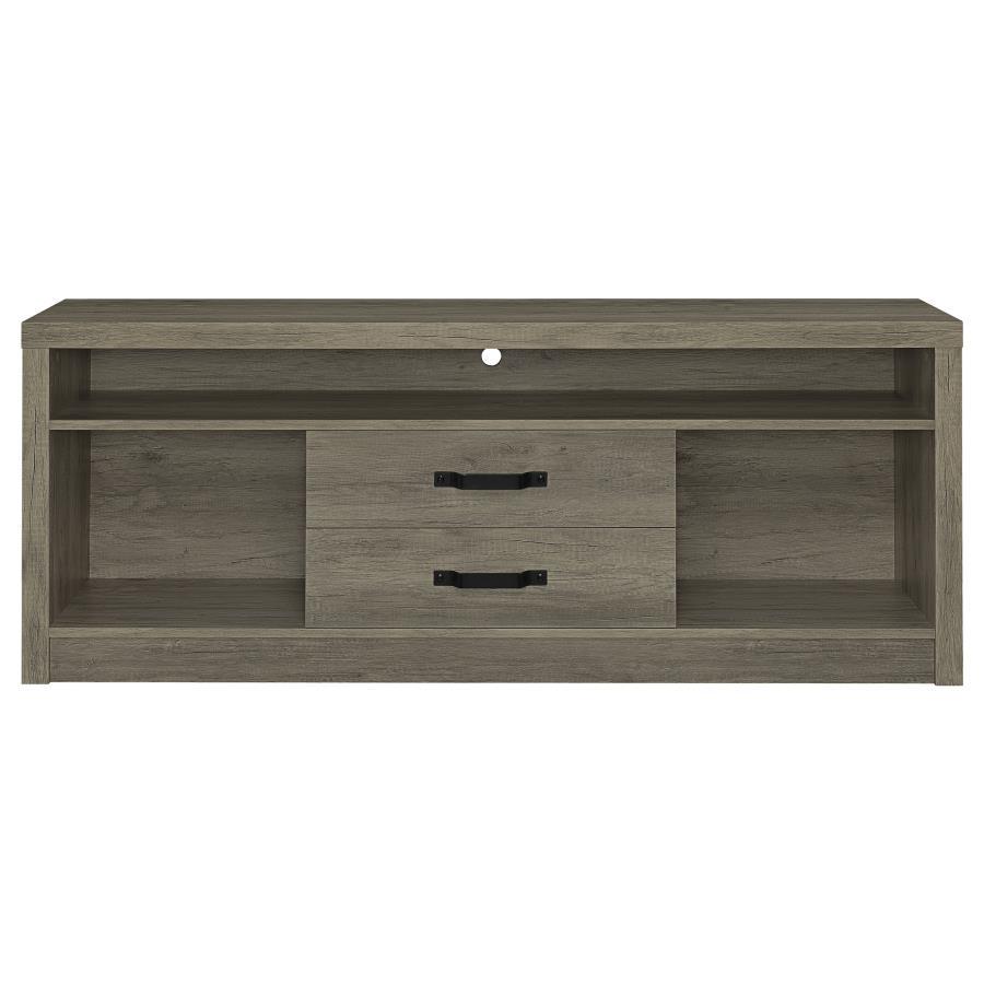 Coaster Fine Furniture Burke - 2-Drawer Engineered Wood TV Stand - Gray Driftwood | Meri Furniture