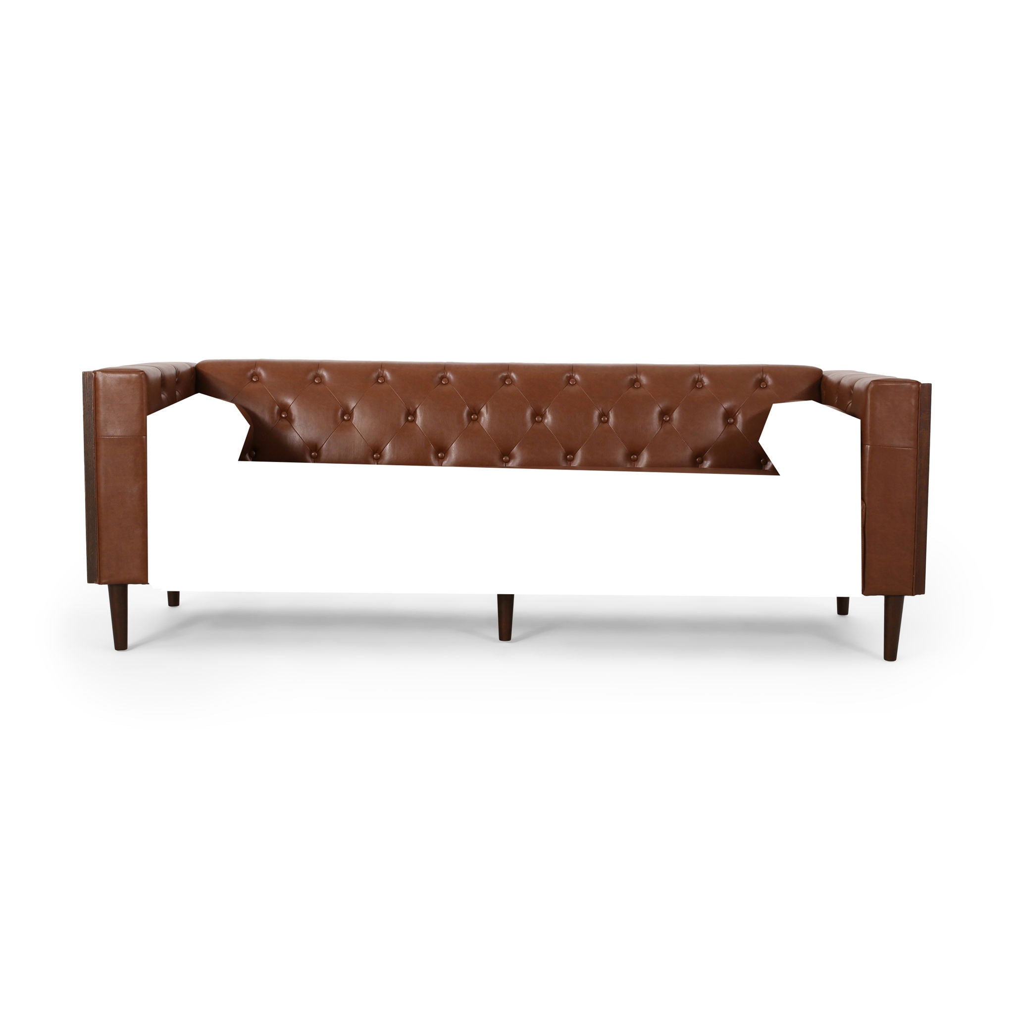 Contemporary 3 Seater Sofa With Tufted Design