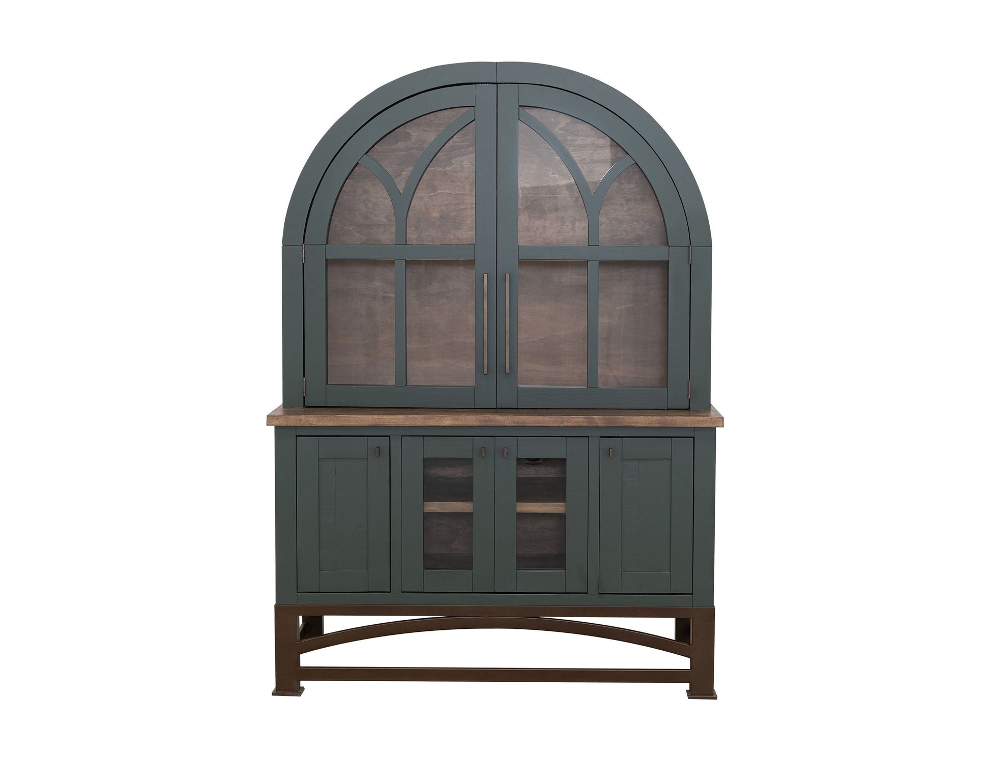 International Furniture Direct Obsidian - Hutch - Green / Brown | Meri Furniture