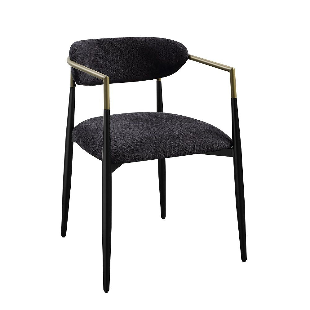 ACME Upholstered Cushion Cushion Thickness: 4" Hollow Design Chair Back | Meri Furniture
