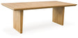 Signature Design by Ashley® Sherbana - Light Brown - Rectangular Dining Room Extension Table | Meri Furniture