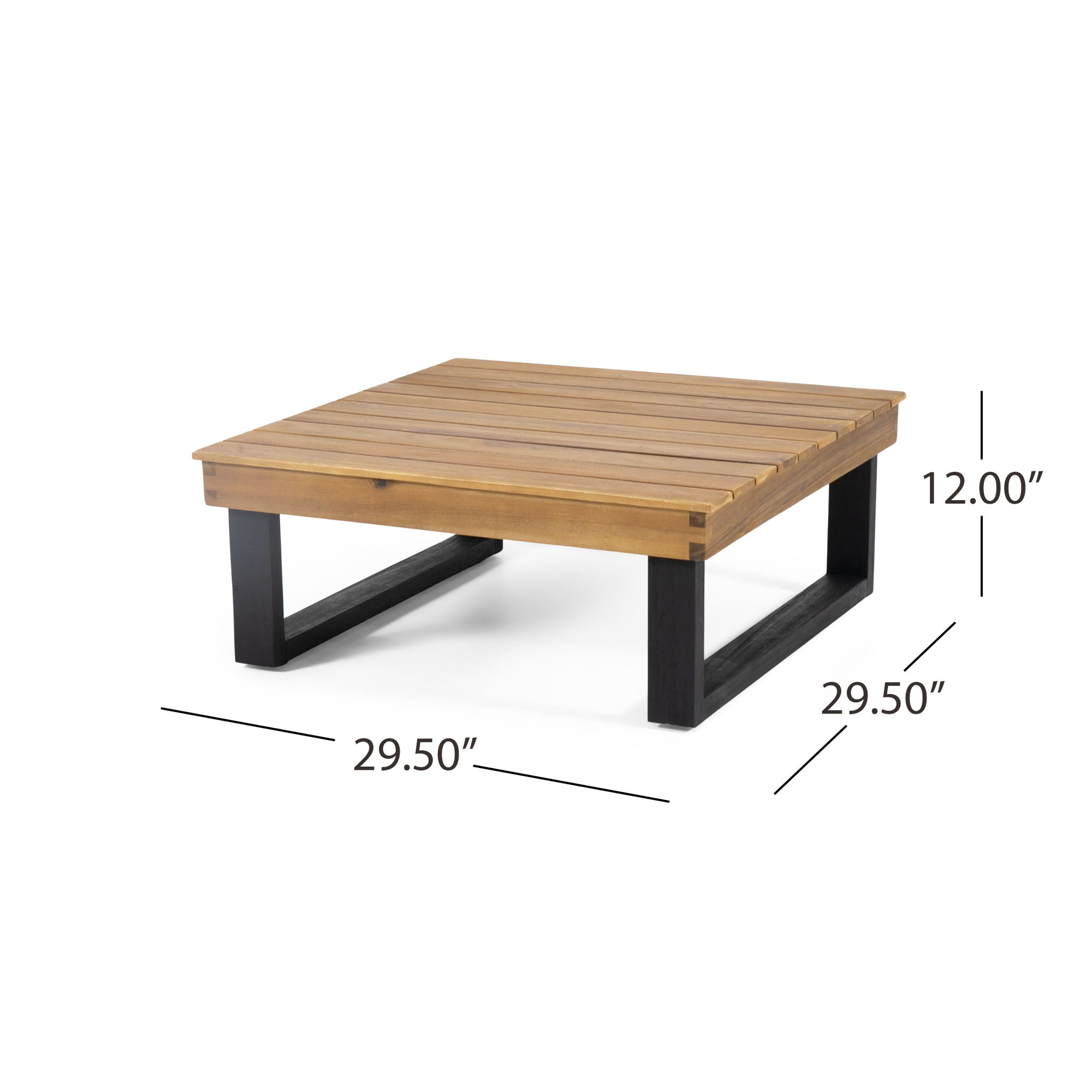 Sebastian - Hand Crafted 4 Piece Sofa Set With Water Resistant Cushions - Beige / Teak