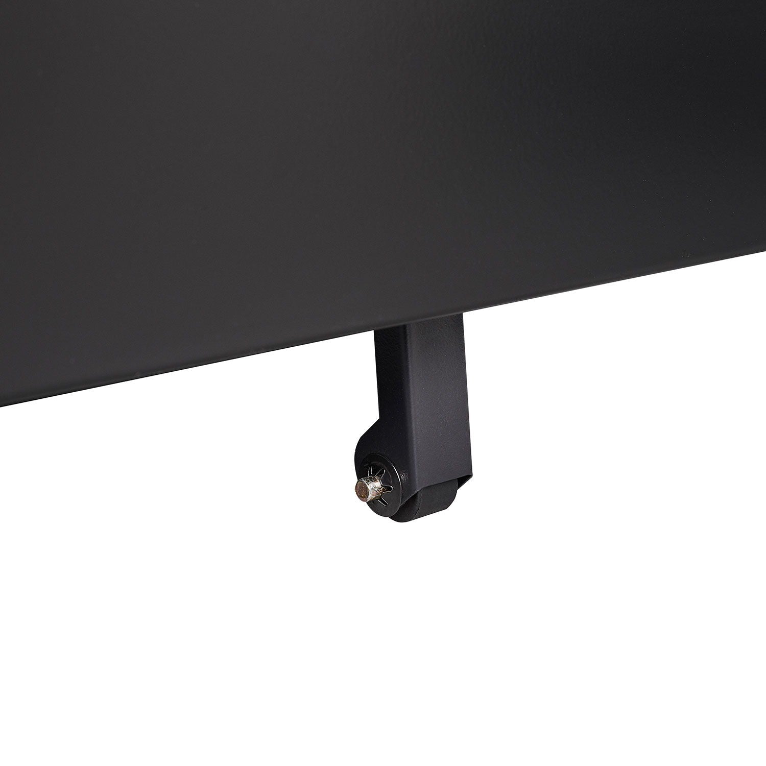 Contemporary Black 3 Drawer Mobile Filing Cabinet With Lock, Metal Office Storage For Legal / Letter Size