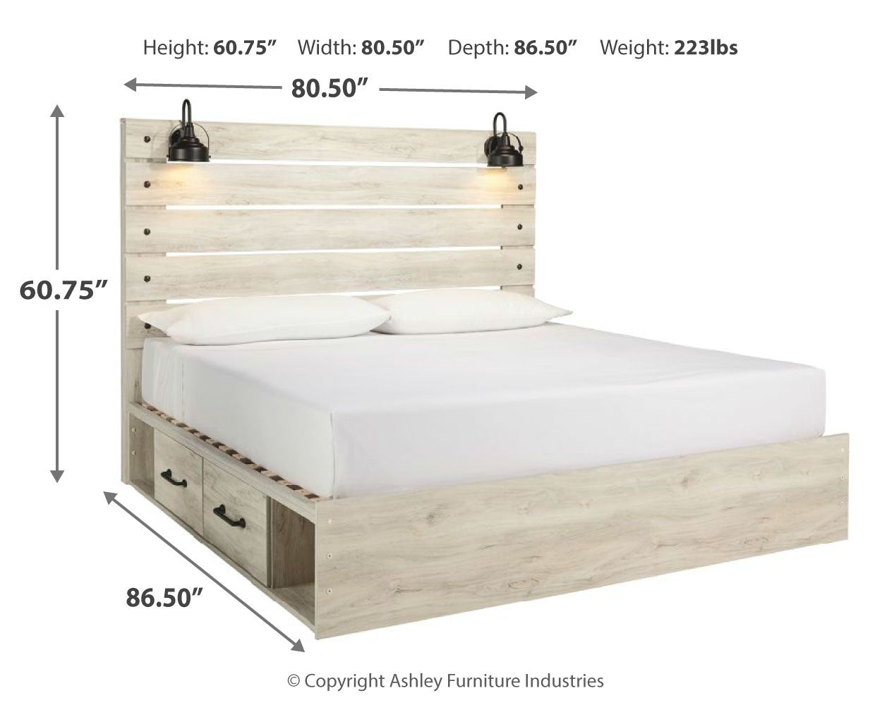 Signature Design by Ashley® Cambeck - Panel Bed | Meri Furniture