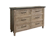 International Furniture Direct Natural Stone - Dresser - Taupe Brown | Meri Furniture