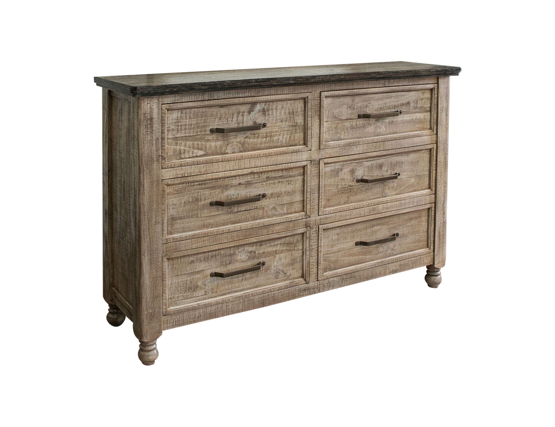 International Furniture Direct Natural Stone - Dresser - Taupe Brown | Meri Furniture