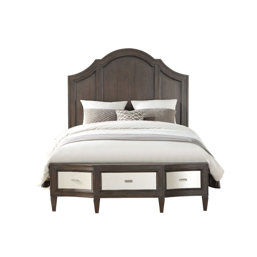 ACME Peregrine - Queen Bed - Walnut | Meri Furniture