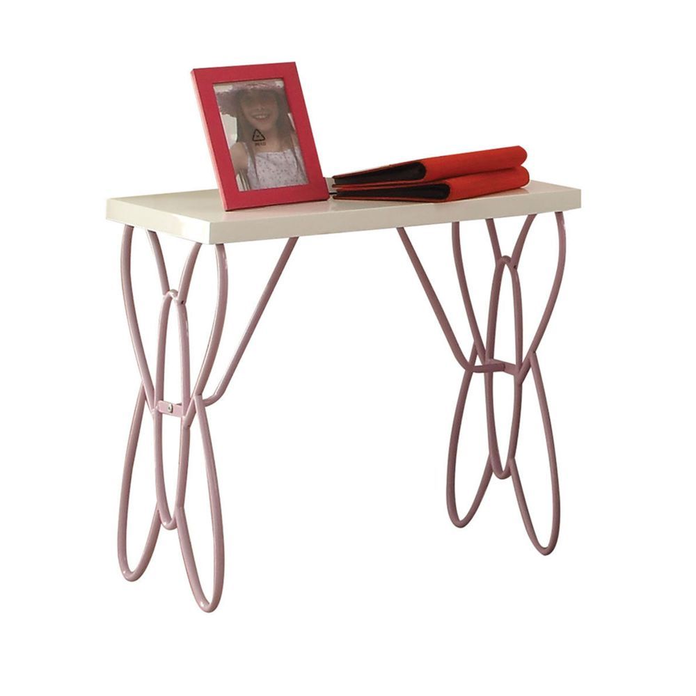 ACME Priya II - Nightstand - White & Light Purple | Meri Furniture