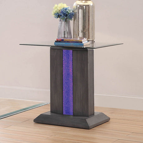 Furniture of America Rhyl - End Table - Gray | Meri Furniture