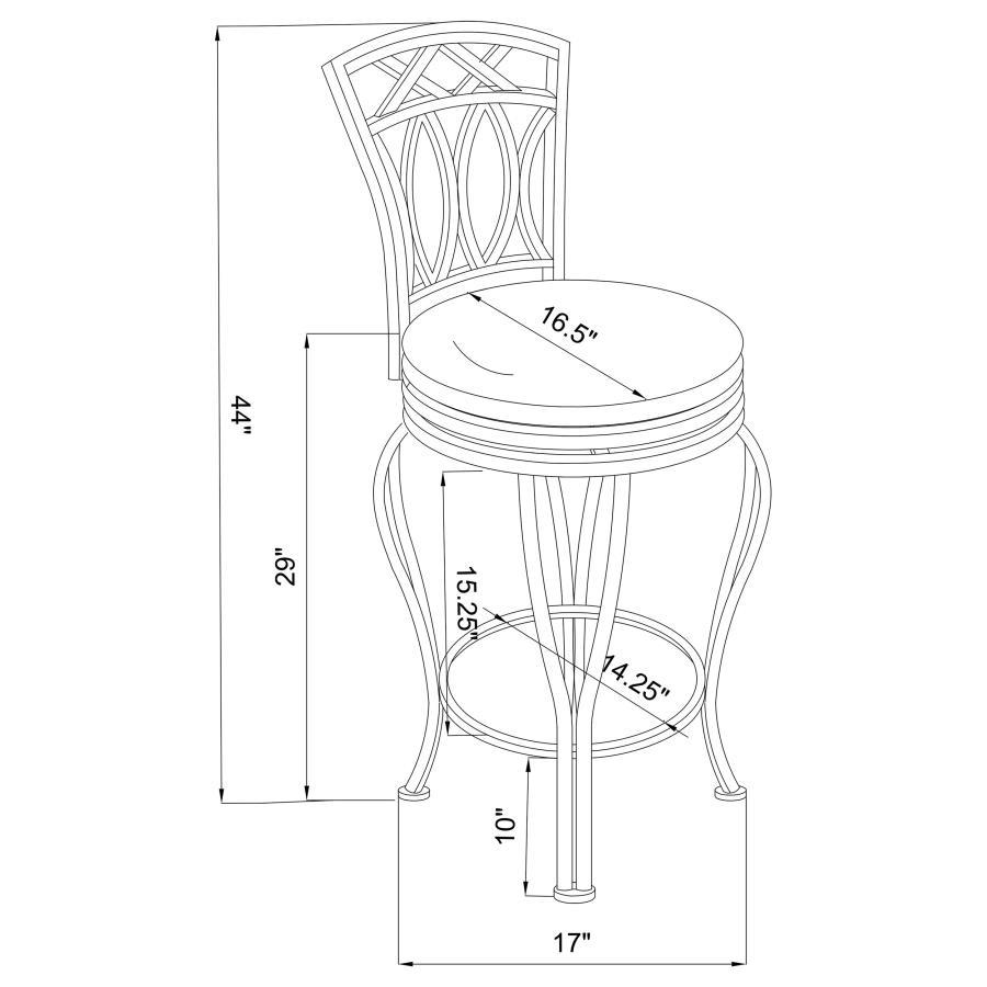 Coaster Fine Furniture Adamsville - Upholstered Swivel Stool | Meri Furniture