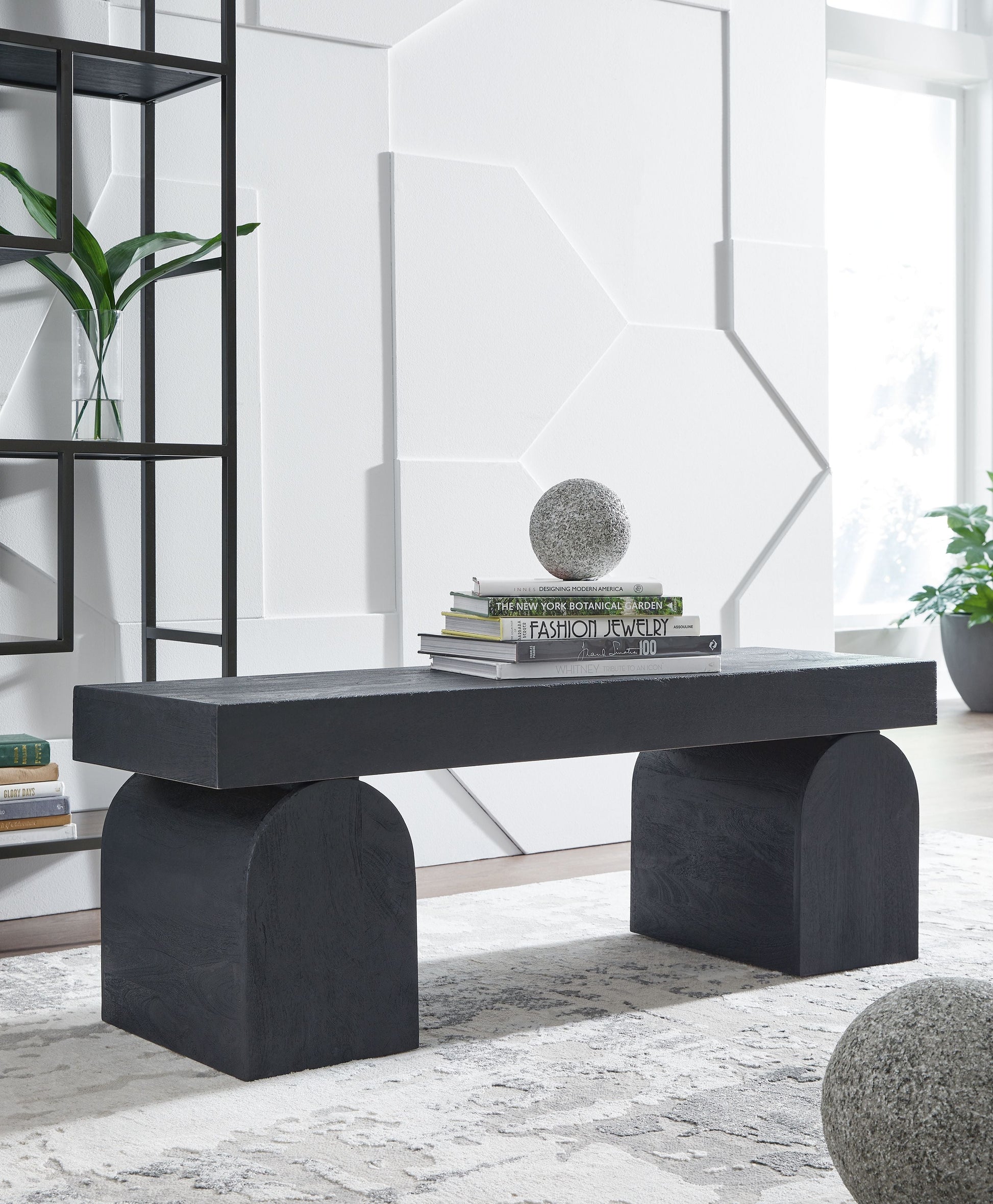 Signature Design by Ashley® Holgrove - Black - Accent Bench | Meri Furniture