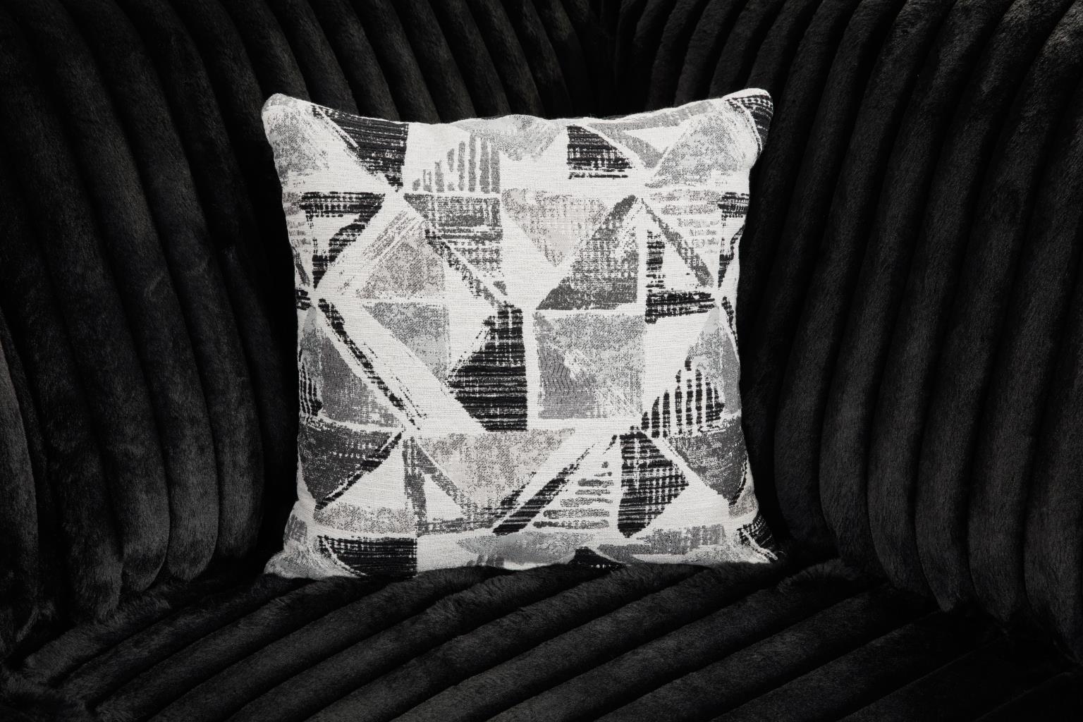 U259 - Corduroy Power Reclining 4 Piece Sectional With 2 Wireless Charger - Black