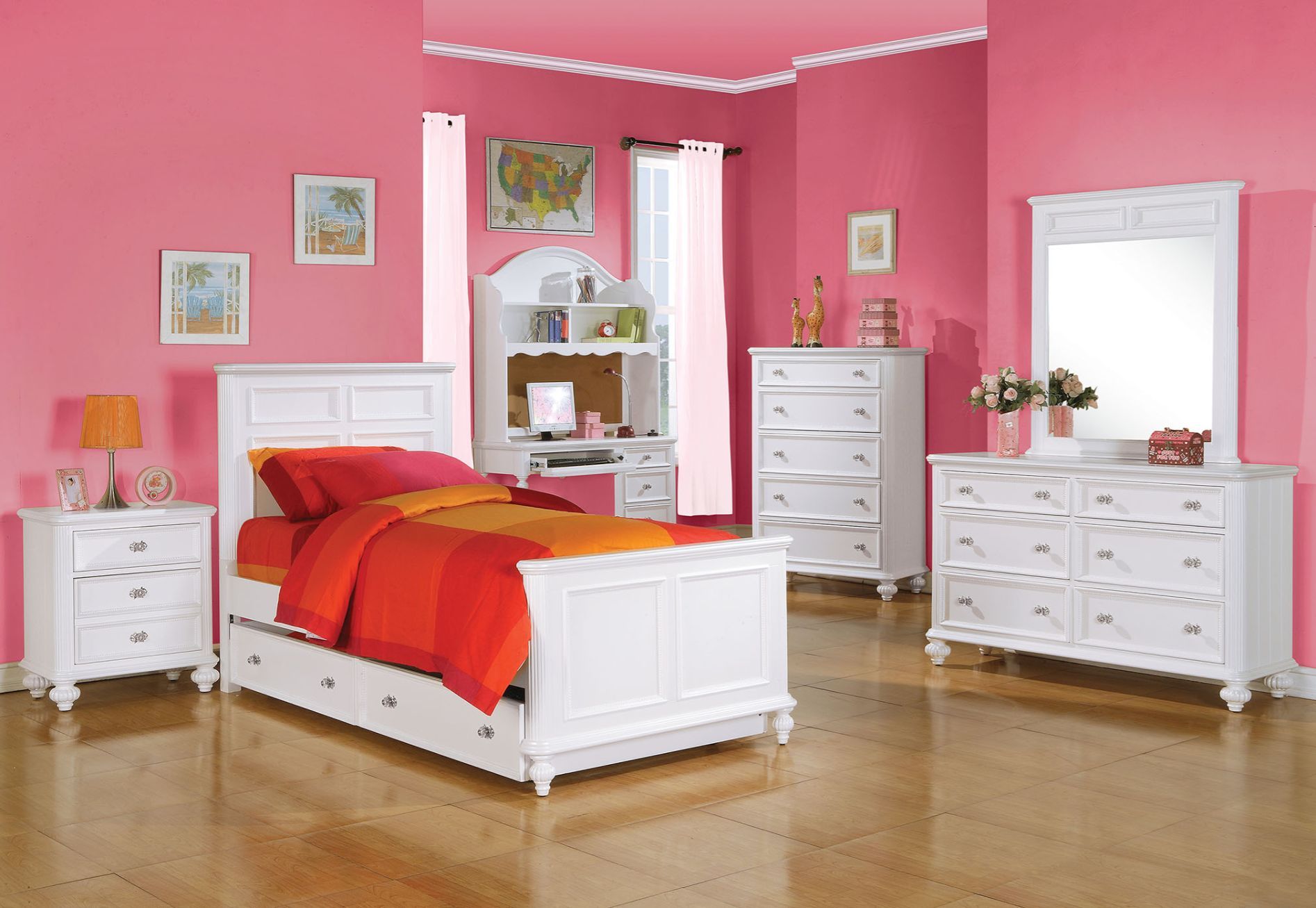 ACME Athena - Full Bed - White - 50" | Meri Furniture