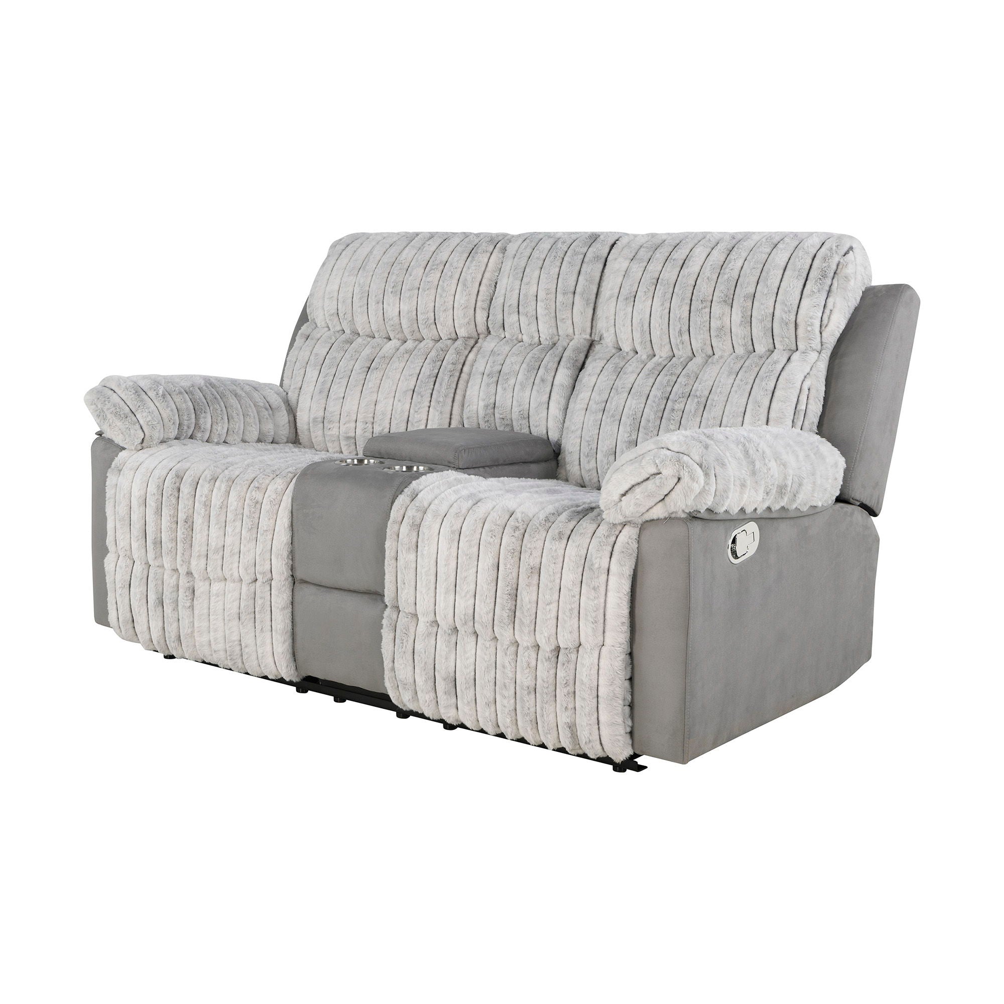 Bruni - Console Reclining Loveseat With Manual Recline
