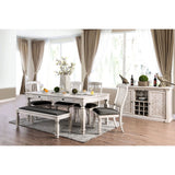 Furniture of America Georgia - Dining Table - Antique White / Gray | Meri Furniture