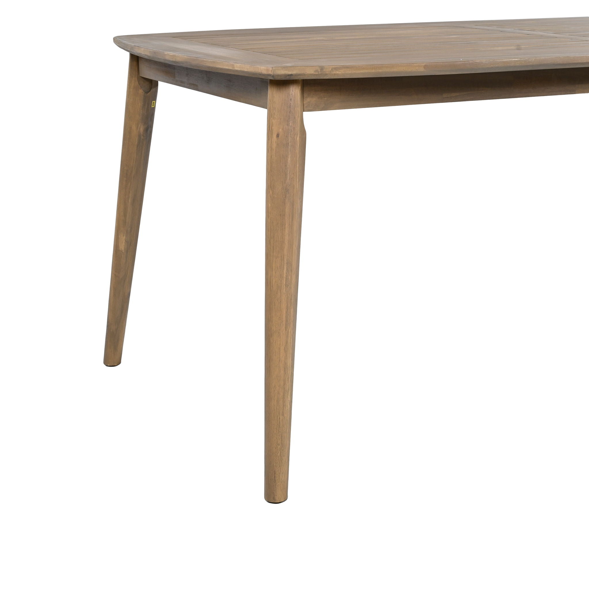 Acacia Wood Dining Table 8 Person Outdoor Table, Farmhouse Furniture For Patio, Garden, Backyard - Light Brown