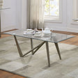 Furniture of America Villarsglane - Sofa Table - Pearl Silver | Meri Furniture